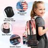 Backpack with Lunch Box Travel Backpack 4th of July Car Bookbag & Lunch Bag Insulated Lunchbox Waterproof Laptop Backpack Freezable Lunch Bag Daypack view 3