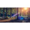 AOFOTO 20x10ft Summer Camp Backdrop Riverside Forest Camping Scene Tents Sunshine Photography Background School Classroom Camping Theme Party Decorations Kids Students Outdoor Study Photo Shoot Props view 1