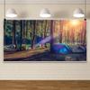 AOFOTO 20x10ft Summer Camp Backdrop Riverside Forest Camping Scene Tents Sunshine Photography Background School Classroom Camping Theme Party Decorations Kids Students Outdoor Study Photo Shoot Props view 4
