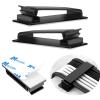 KLJ Cable Clips,Desk Cable Management Wire Clips,Under Desk Cable Management Cord Clips,Cord Management Ideas Cable Management Clips,Cable Clip (Black, LS), Large Size29PCS view 1