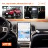 14.4 inch Android Car Stereo for Jeep Grand Cherokee 2011-2013 with wireless charger Qualcomm snapdragon Car GPS Navigation Head Unit, Carplay BT 5.0 WiFi Multimedia display Car radio (champagne gold) view 2