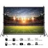 10x8ft Football Field Backdrop Stadium Football Game Spotlight Confetti Audiences Photography Background Sport Game Theme Kids Birthday Party Banner Decorations Photo Studio Props view 2
