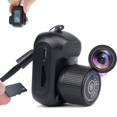 BZDVS Mini Camera Keychain, KeyCam Keychain - World's Smallest HD Camera, Portable Keychain Camera, Retro Pixel Photo/Video Camera for Indoor Home Outdoor (16G)