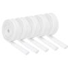 MECCANIXITY 5Pcs Wire Insulation Braid Fire Sleeve,3.28Ft-6mm ID White, High Temp Silicone Coated Fiberglass Sleeving for Automotive Hose Lines Electrical Wiring view 1