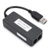 External Hardware, USB 56K External Dial Up Fax, Data Modem RJ11 Ports Support Caller ID Computer Laptop Fax Modem for for Linux view 1