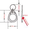 HECERE IC ISO 14443A RFID Key Fob Tag UID Changeable Sector0 Block0 Rewritableuid keychain-green 2pcs view 2