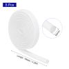 MECCANIXITY 5Pcs Wire Insulation Braid Fire Sleeve,3.28Ft-4mm ID White, High Temp Silicone Coated Fiberglass Sleeving for Automotive Hose Lines Electrical Wiring view 2