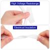 MECCANIXITY 5Pcs Wire Insulation Braid Fire Sleeve,3.28Ft-4mm ID White, High Temp Silicone Coated Fiberglass Sleeving for Automotive Hose Lines Electrical Wiring view 3