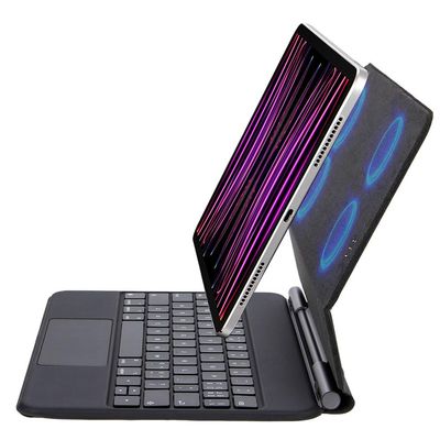 MEETCARE Wired Magic Keyboard for iPad Air 5 iPad Pro 10.9 iPad Air Detachable Backlit Flexible Magnetic Float Keyboard Case
