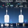 Premium Airplane Bluetooth 5.4 Transmitter Adapter, for 2 AirPods/Headphones,2 in 1 Transmitter Receiver with aptX Low Latency,Wireless Adapter for Flight,TV,Gym,Tablets Car Stereo view 2