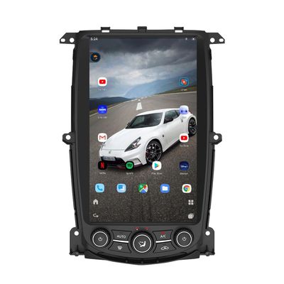 13.6 Inch Vertical Style Android 13 Car Radio Head Unit for Nissan 370Z 2009-2021, 1080P Multimedia Stereo Video Player with Wireless Carplay, GPS Navigation, OEM Functions 8+128 GB (Black)
