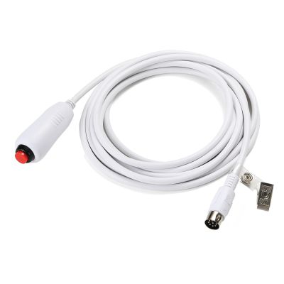 Asixxsix Nurse Call Cord Cable, Emergency Call PushButton Replacement Cable, Din 8 Pin Plug with Clip, 9.8ft Long, for Nurse Station Universal Replacement