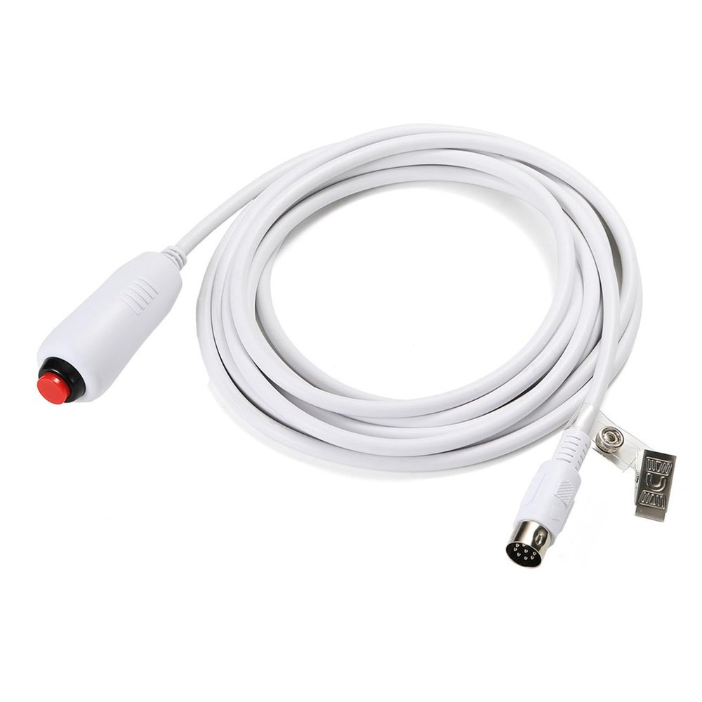 Asixxsix Nurse Call Cord Cable, Emergency Call PushButton Replacement Cable, Din 8 Pin Plug with Clip, 9.8ft Long, for Nurse Station Universal Replacement