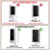 2 Pack Adhesive Indoor Wall Mount, Two Ways Easy Installation with Strong Tape and Screws, No Drilling, No Screws, Convenient and Practical Mount by ALERTCAM view 2