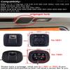 1280p Super Pro Waterproof Car Rear View Backup License Plate Light Camera Viewing Angle Night Vision for BMW 3/5/7 Series 118 316 318 320 325 328Li 120i 330 335 320i 330i 335i 520 523 530 view 3