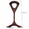 JevLoN Wooden Curved Headphone Stand, Headset Stand for Desk, Gaming Headphone Holder, Universal Headphone Storage Holder, for Home, Office, Recording Studios, Internet Cafes(B) view 2