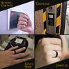 RFID Rewritable T5577 Chip Black or White epoxy Ceramic Smart Finger Ring for Replication 125kHz Access Key Card (Black, US#12 71mm) view 3