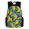 ALQPPM Yellow Banana Backpack for Women Men Lightweight Laptop Backpack Casual Travel Daypack view 1