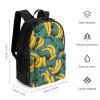ALQPPM Yellow Banana Backpack for Women Men Lightweight Laptop Backpack Casual Travel Daypack view 2