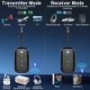 Premium Airplane Bluetooth 5.4 Transmitter Adapter,Supports 2 AirPods/Headphones 2-in-1 Bluetooth Transmitter Receiver with aptX Low Latency,Wireless Adapter for Flight,TV,Gym,Tablets Car Stereo view 2