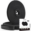 1/2 x 150 (0.5inch, 150 feet Long) Hook and Loop Tape Strap SKIRLLBOT, Double-Sided Straps, Reusable & Durable, Fast Wrap, Great Adhesion, Cut to Any Length, Bind Anything with Ease, Black view 1