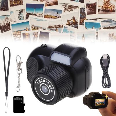 DENGWANG Keychain Camera, 1080p HD Mini Camera, Black, 64GB SD Card, OTG Upload to Phone or Computer