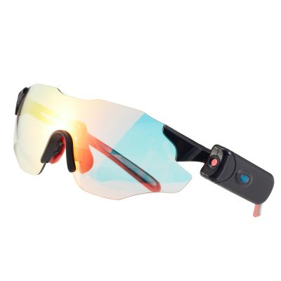 FNEWGK Photochromic Camera Video Recording Cycling Smart Sunglasses for Men -UV Polarized Sport Eyewear Full HD 1080p with 64GB Memory Card for Running and Driving