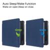 AJUSIBZR Smart Case for Kobo Libra Colour 7 Inch E-book Slim Protective Shell Auto Sleep Wake Cover PU Leather E-reader Case(Dark blue) view 2