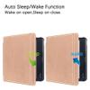 AJUSIBZR Smart Case for Kobo Libra Colour 7 Inch E-Book Slim Protective Shell Auto Sleep Wake Cover PU Leather E-Reader Case(Rose Gold) view 2
