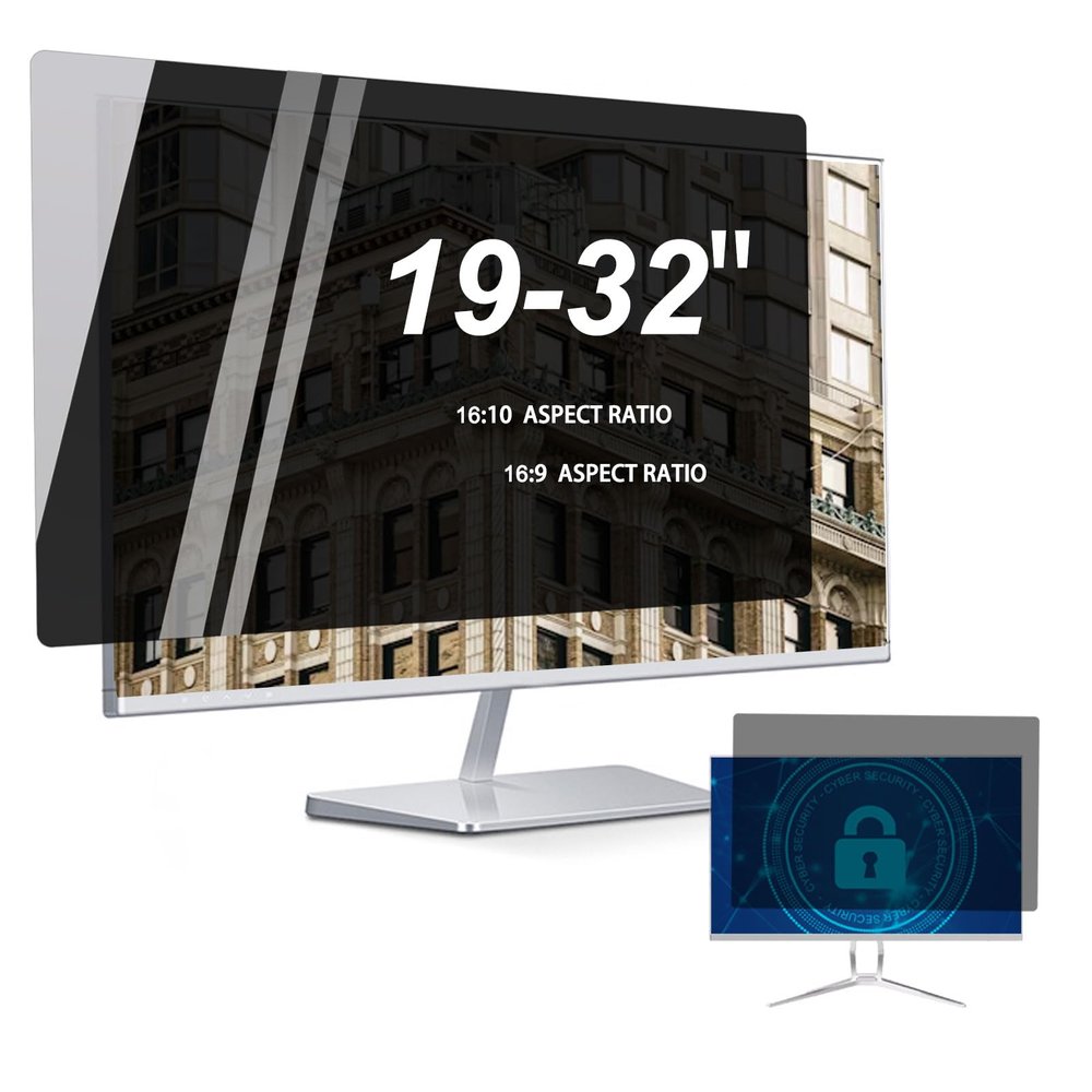 TYLGDSGS 19-32" Privacy Screen Filter for Widescreen 16:9/10 Aspect Ratio Anti-Glare/Anti Blue Light/Anti Scratch Film, Glare Relieve Screen Filter Shield Blue Light Filter.,Hd,23.6" Widescreen(16:9)