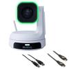 BirdDog X1 Ultra 12x Zoom 4K PTZ Camera - White Bundle with 6' HDMI Cable and 6ft USB 2.0 Cable view 1