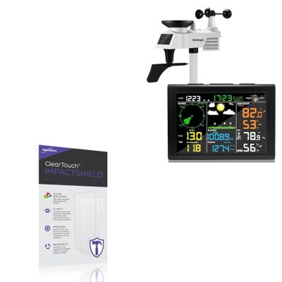 BoxWave Screen Protector Compatible with Sainlogic Weather Station FT-0835 - ClearTouch ImpactShield (2-Pack), Impenetrable Screen Protector Flexible Film