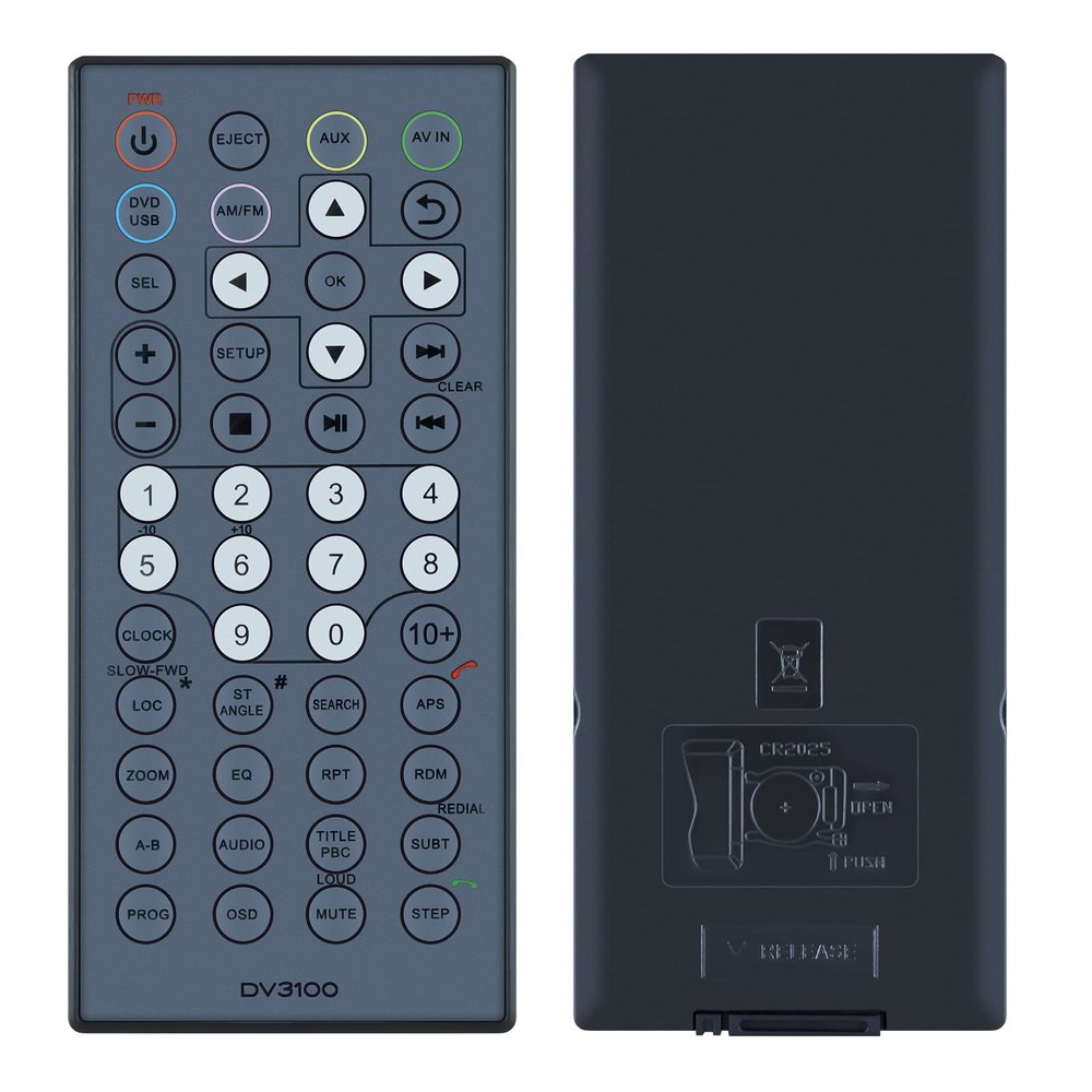 ZWP Replaced Remote Control Compatible for Furrion Entertainment System DV3100 DV3100-RC DV3300 DV3300S-BL