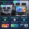 [8core 4+32] Radio Stereo for Honda Accord 7th 2003-2007: Upgrade 10.1 Inch 1280 * 800 Touch Screen Car Head Unit Replacement 5GWIFI Bluetooth 5.0 FM Split-Screen 36EQ GPS view 2