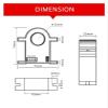 GVMUKNYE Aperture 25mm Open Loop Split core Current Transmitter 0-1000A Input DC 0-20mA 4-20mA Output Current Sensor DC24V(DC 0-300A,DC 0-20mA Output) view 2