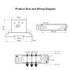 GVMUKNYE Aperture 8mm AC Current Transmitter Module Hall DC Voltage Three-Phase Perforated Power Sensor 0-5A to 4-20mA DC 24V(0-40A AC,0-20mA Output) view 2
