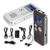 DirectNine Basics 8GB Rechargeable Digital Audio/Sound/Voice Recorder Dictaphone MP3 Player RTfor Lectures, Meetings, Interviews Recording Device Tape Recorder (Silver) view 2