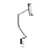 360 Degree Alloy Stand Phone/Tablet Stand, Tablet Holder Mount with Grip Extended Long Arm, Heavy Duty Phone/Tablet Metal Holder for Bed Adjustable Foldable Stand for Desk Aluminum(Black,1pcs) view 1