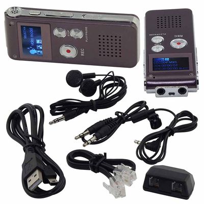 DirectNine Basics 8GB Rechargeable Digital Audio/Sound/Voice Recorder Dictaphone MP3 Player RTfor Lectures, Meetings, Interviews Recording Device Tape Recorder (Red wine)