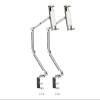 360 Degree Alloy Stand Phone/Tablet Stand, Tablet Holder Mount with Grip Extended Long Arm, Heavy Duty Phone/Tablet Metal Holder for Bed Adjustable Foldable Stand for Desk Aluminum(Gris,2pcs) view 1