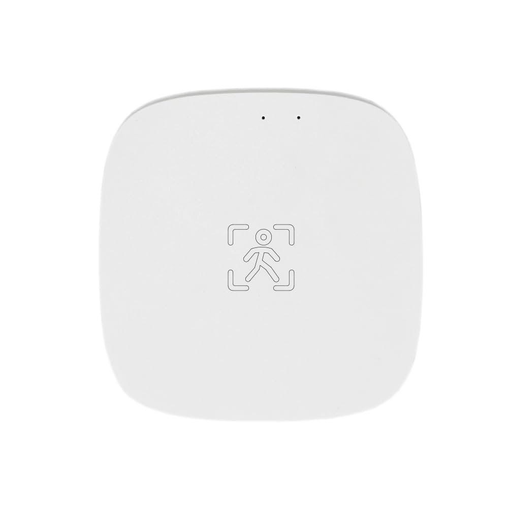 Presence Sensor, WenzhiIoT Smart Motion Sensor Zigbee 5.8 GHz Radar MmWave Presence Sensor Movement Body Motion Detection with Luminance/Distance Tuya Smart Life Home Assistant