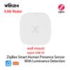 Presence Sensor, WenzhiIoT Smart Motion Sensor Zigbee 5.8 GHz Radar MmWave Presence Sensor Movement Body Motion Detection with Luminance/Distance Tuya Smart Life Home Assistant view 2