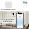 Presence Sensor, WenzhiIoT Smart Motion Sensor WiFi 24 GHz Radar MmWave Presence Sensor Movement Body Motion Detection with Luminance/Distance Tuya Smart Life Home view 3
