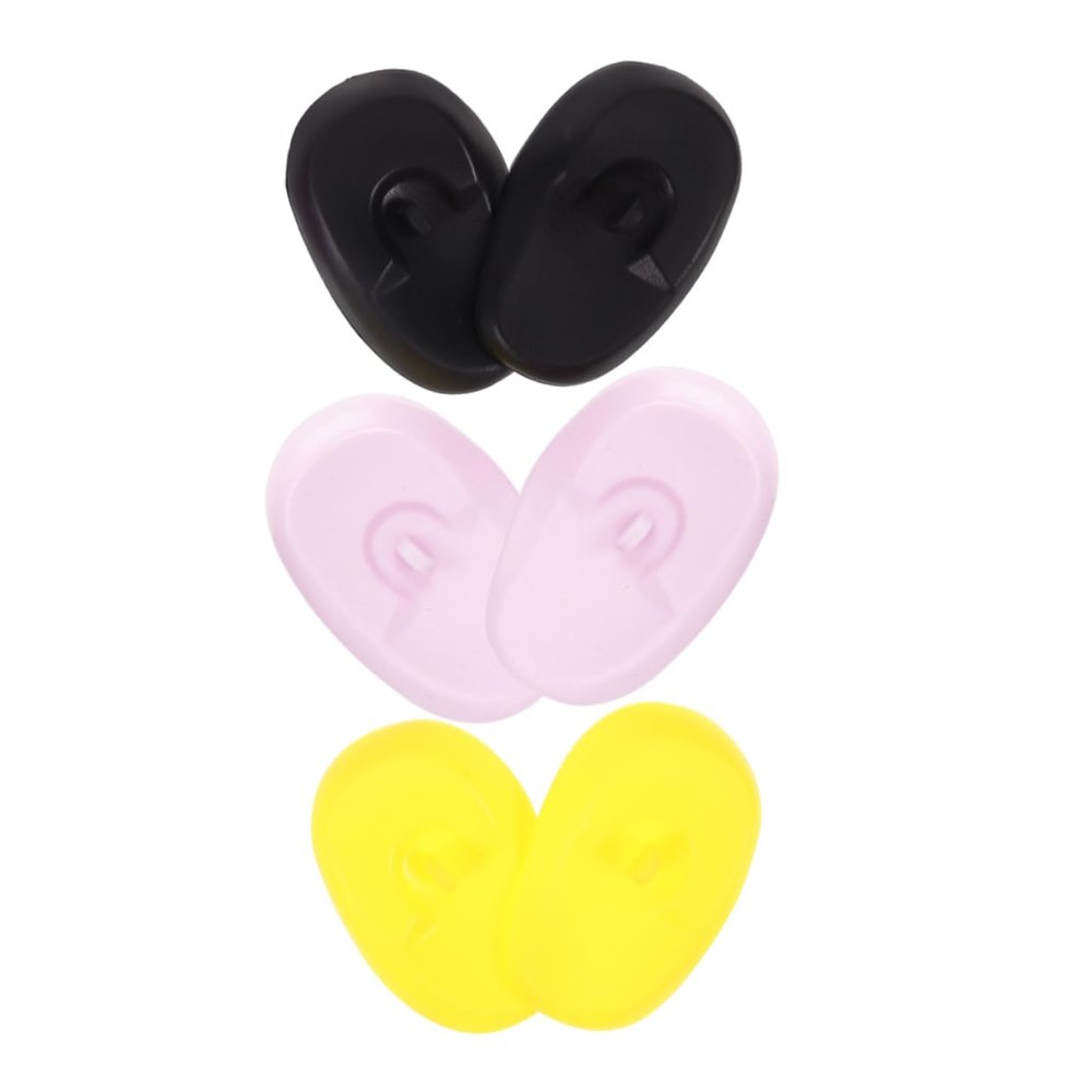 3 Pairs Silicone Hair Dye Ear Covers for Salon Ear Protection