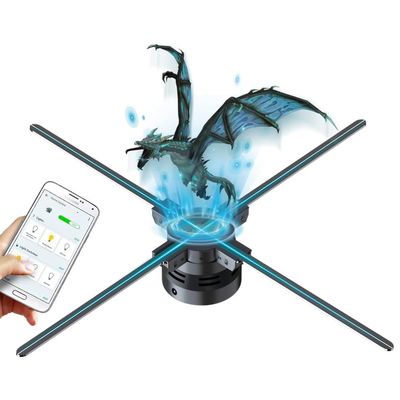 3D Hologram Fan,27.5 Inch Missyou 3D Holographic Projector Advertising Display with Remote and Bluetooth and Splicing,700 Video Library and 832 LED for Business Store Signs,Bar,Casino,Party Halloween