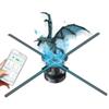 3D Hologram Fan,27.5 Inch Missyou 3D Holographic Projector Advertising Display with Remote and Bluetooth and Splicing,700 Video Library and 832 LED for Business Store Signs,Bar,Casino,Party Halloween view 1