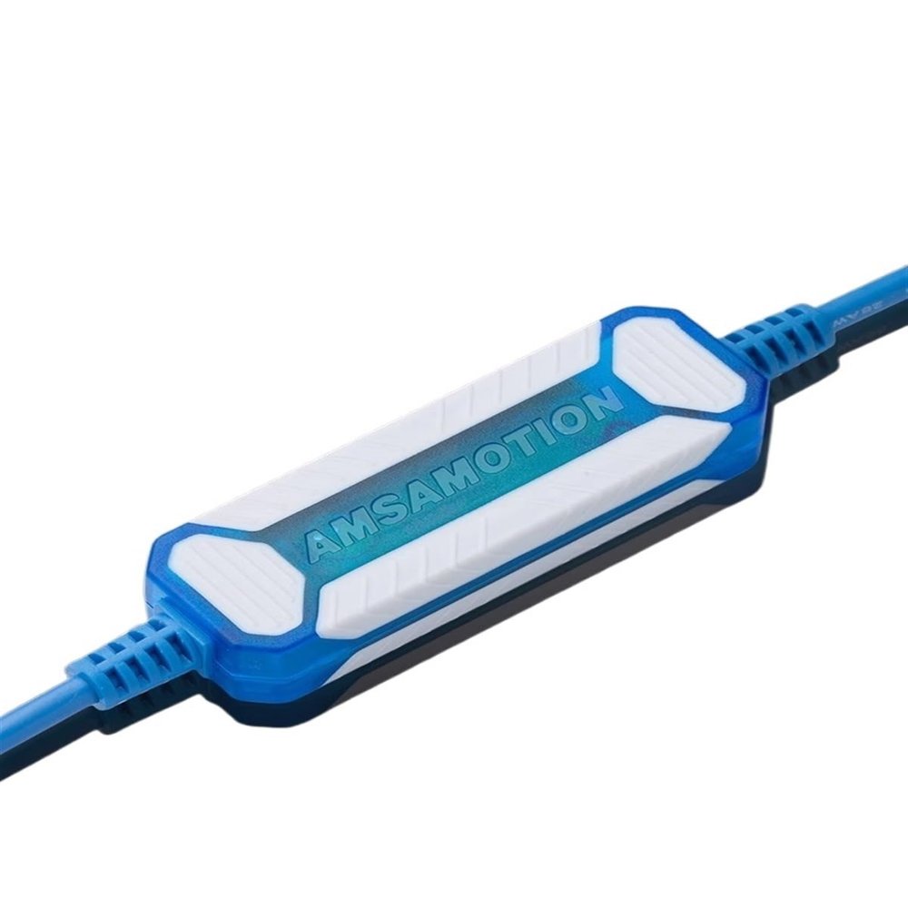 ETURBEV Suitable for PLC Data Cable FX3U Communication Download FX2N/1N/3GA Programming Cable USB-SC09-FX(Gilded Blue)