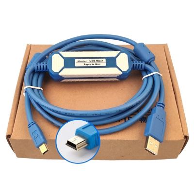Q Series PLC Programming Cable Q06UDEH/Q03UDE Data Download Cable USB-MINI Aimoxun(Magnetic Isolation chip 2 Meters)