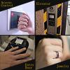 T5577 Chip Epoxy Wood Grain Ceramic Rewritable 125kHz RFID Smart Finger Ring for Clone TK4100 or EM4100 Keycards (US#11 68MM) view 4