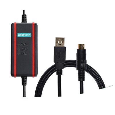 ETURBEV USBACAB230 Industrial Grade Isolation Communication Programming Download Cable Suitable for All Series PLC USB-DVP
